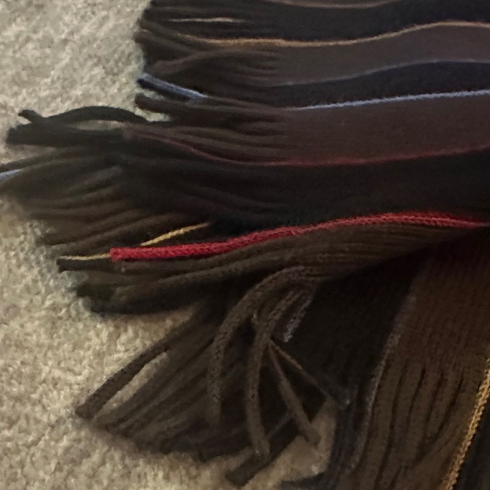 Vintage America Multicolor Striped Men's Scarf - Picture 4 of 4